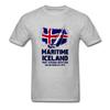 Hipster Herren Weißes T-Shirt Übergroß Schlicht Großhandel Online Maritime Segel Island Flaggenmuster T-Shirts für Herren Sommerstil