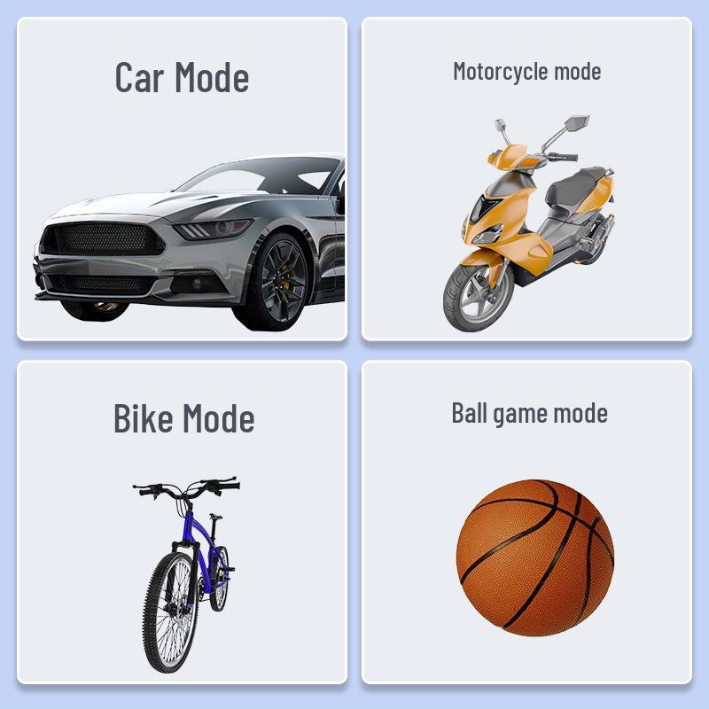 Multifunctional Portable Wireless Car Tire Inflator: Emergency Electric Air Pump