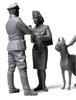 Master Box German 2 Female Crew Officer and Large Dog Set Plastic Model MB35057 1/35 Assistants, Member,