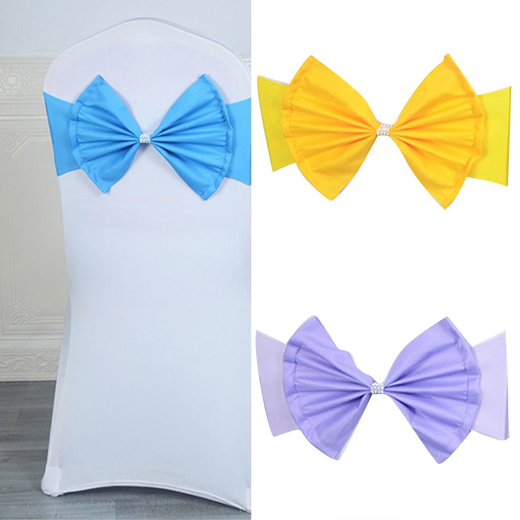 Chair Sash For Weddings Anniversaries Birthdays And Christmas Event Chair Back Decoration Chair Bows 1PC