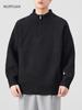 Mu Yuan Men's 2025 Fall/Winter Half-Zip Stand Collar Japanese Casual Knit Sweater