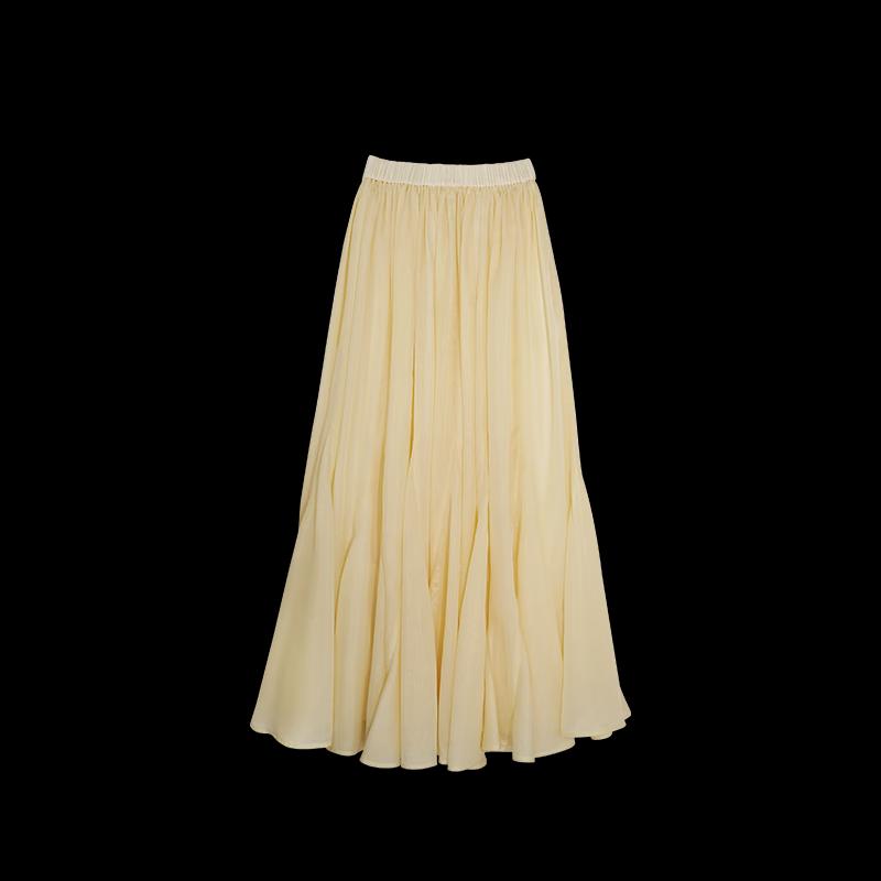 HECO New Chinese Style Pure Color Fishtail Skirt