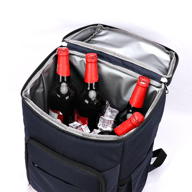 Insulated Waterproof Picnic Backpack with Beer Storage, 24-28L Capacity