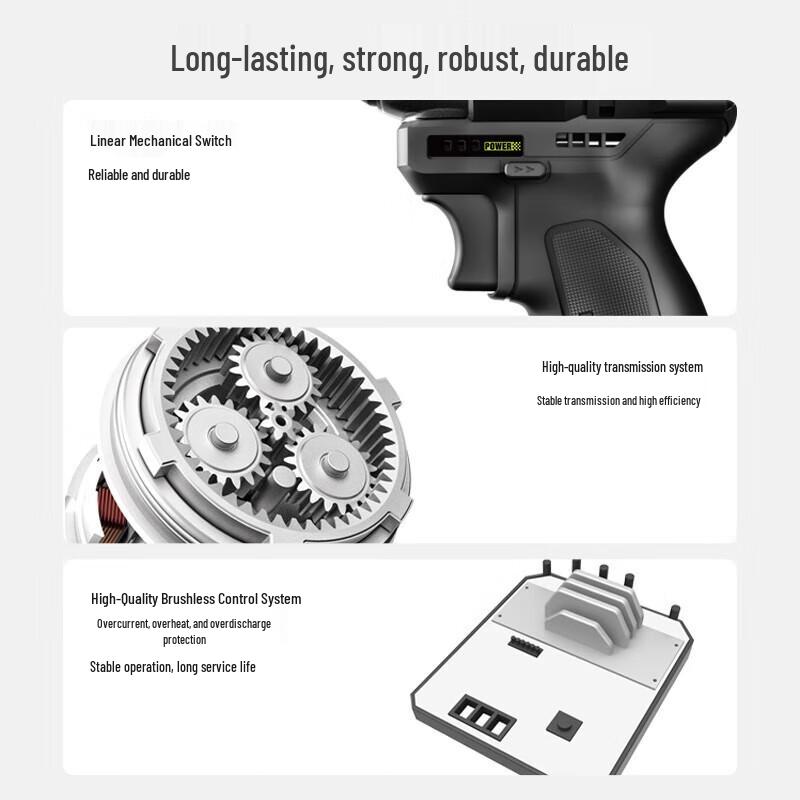 WORX 12V Brushless Cordless Electric Screwdriver Drill (WE203) CN plug (adapter included)