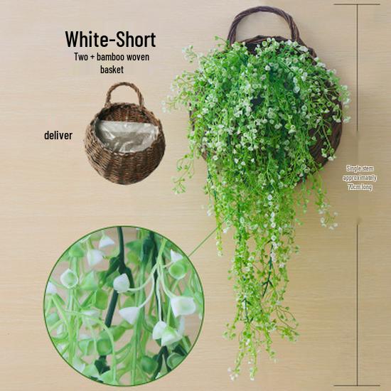 Golden Bell Willow Artificial Trailing Flower Vine for Indoor Wall Decoration
