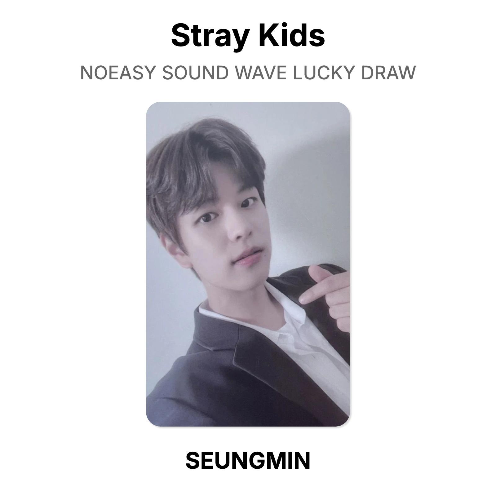 Stray Kids NOEASY SOUND WAVE Розыгрыш Счастливый Билет Официальная Фотокарточка SEUNGMIN 04