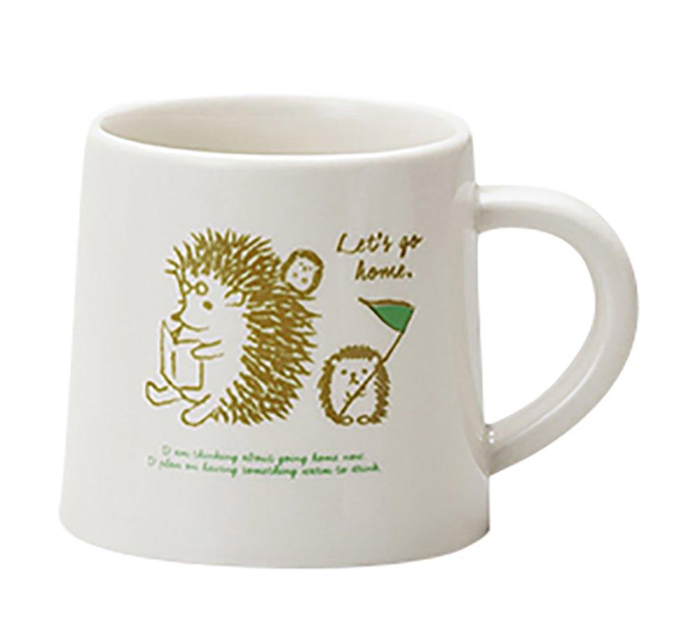 Mino ware hedgehog K11173 mug, design,