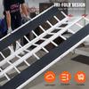 VEVOR Tri-Fold Loading Ramp, 2160 x 1375 mm, Non-Slip Aluminum Trailer Ramp with Compact Design, Easy Storage, 680.4 kg Load Capacity