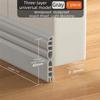 1M Door Bottom Sealing Strip Flexible Dustproof Under Door Draft Stopper Sealing Strip Sound Insulation Weatherstrip Draft Guard