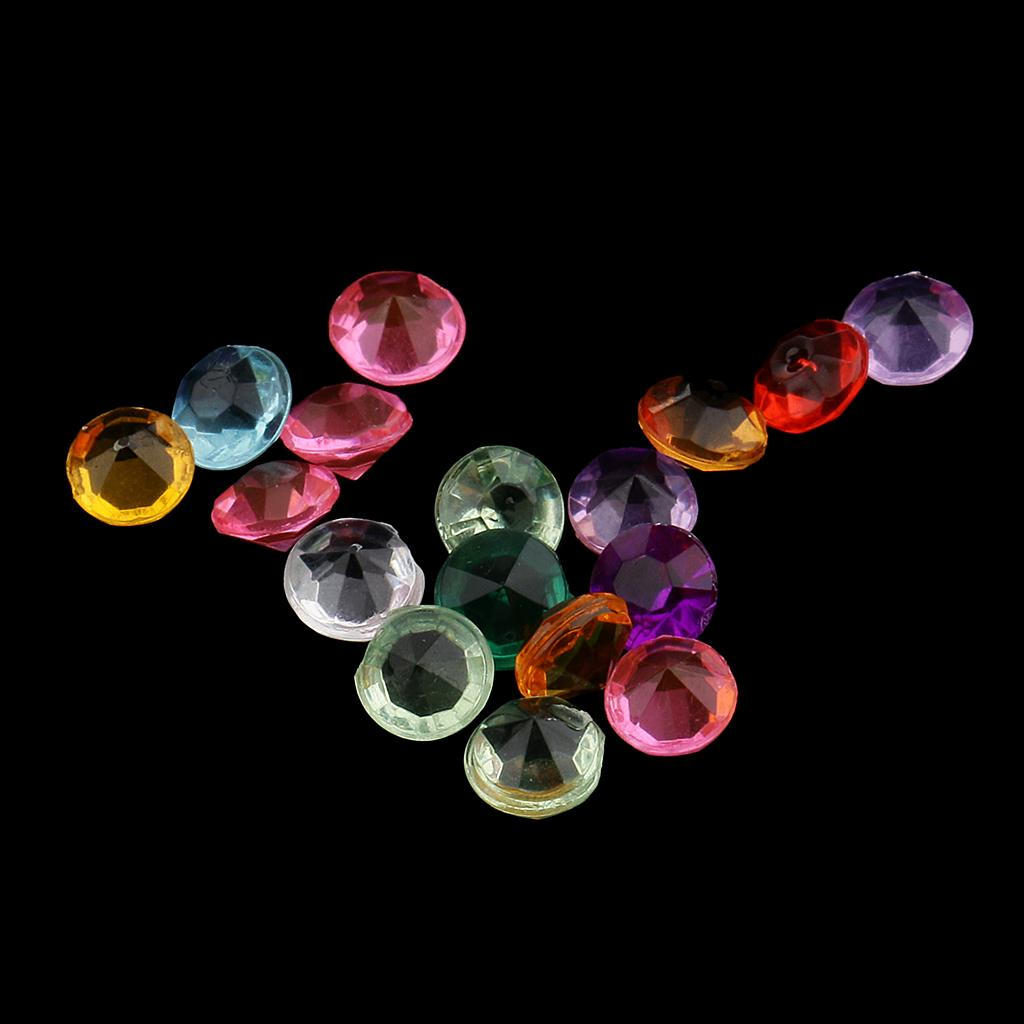 2000 Pcs Rhinestones Self-adhesive Decorate Handicrafts Colorful