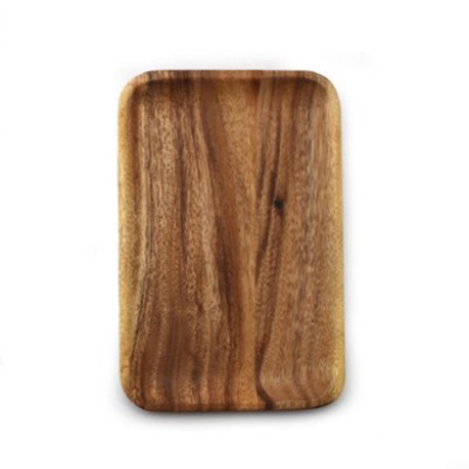 

Чайная тарелка Поднос для фруктов Деревянная тарелка для овощей 25*16.5*2