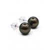 Boucles d'Oreilles - Pearls &amp; Colors - Véritables Perles de Culture de Tahiti - 8-9 mm - Argent 925 - Femme