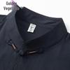 JINJU Men's Traditional Chinese Tang Suit - Short Sleeve Ice Silk Summer Set