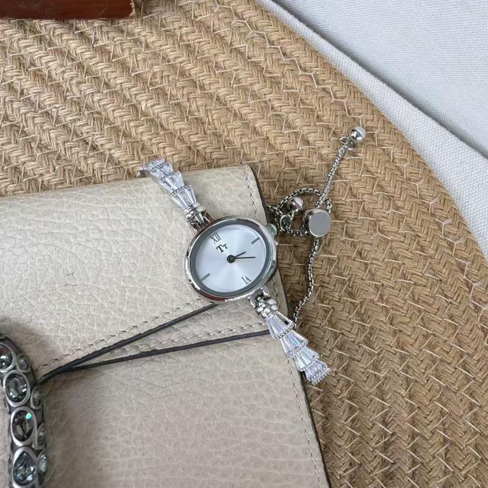 Tianta Fashion Light Luxury Diamond Bracelet Watch Shining Mermaid Women'S Watch