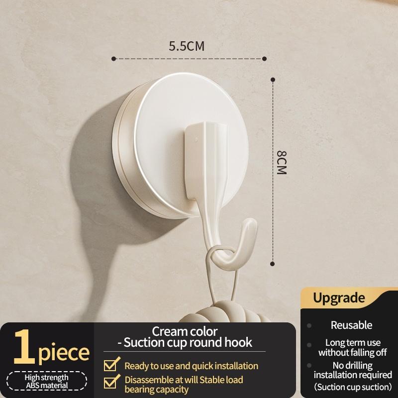 

No Need To Drill Suction Cup Door Coat Hook Adhesive Hooks Row Hook, Key hook, Kitchen Hook, Storage Rack Clothes Hook