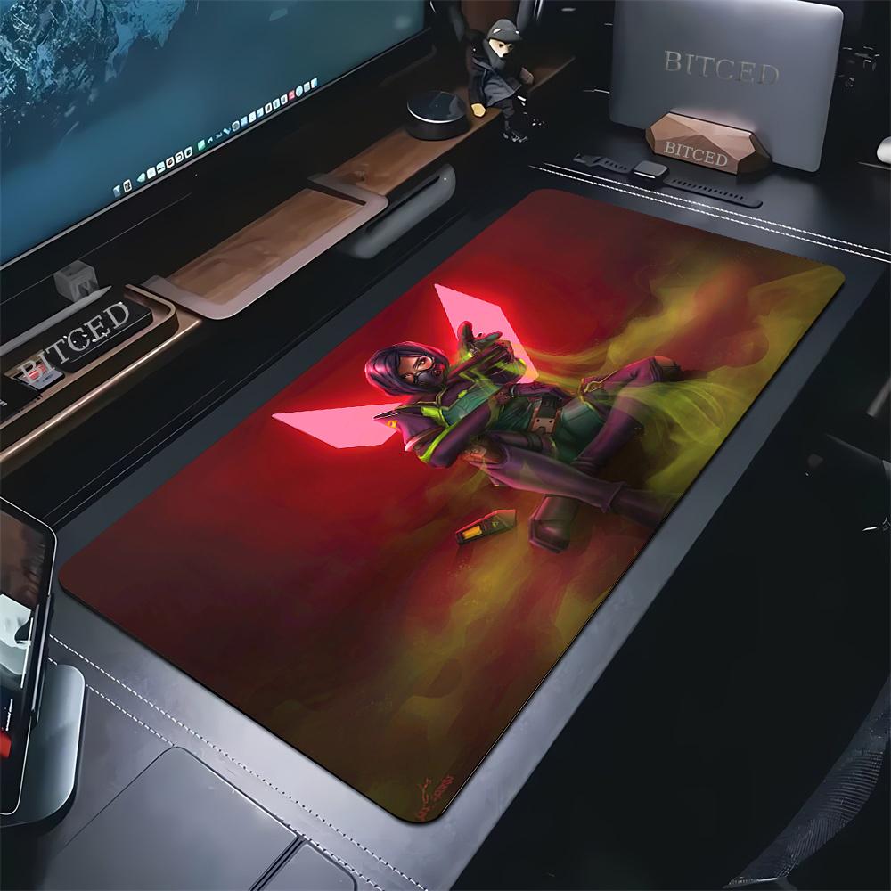 Large Mouse Mat Valorant Gaming Mousepads Desk Rug Gamer Xxl Mousepad 50x100cm Non-slip Desk Pads Table Carpet Design Mouse Pad