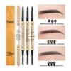 Ultra-Fine 3D Smudge-Proof Double-Ended Eyebrow Pencil with Triangle Tip