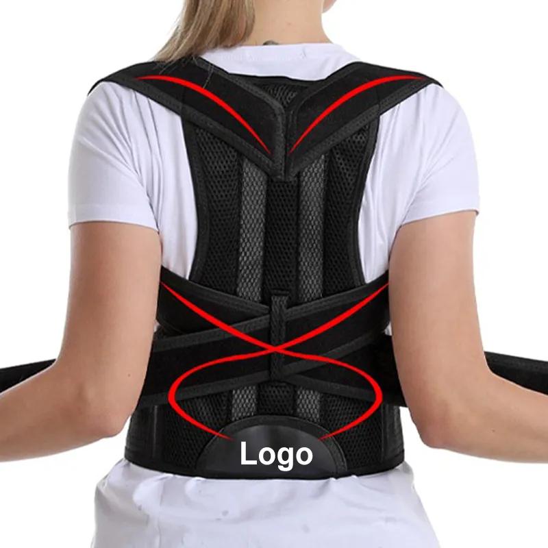 1/3Xl 4Xl Magnetic Back Brace Support Scoliosis Posture Corrector Belt For Spine Pain Relief