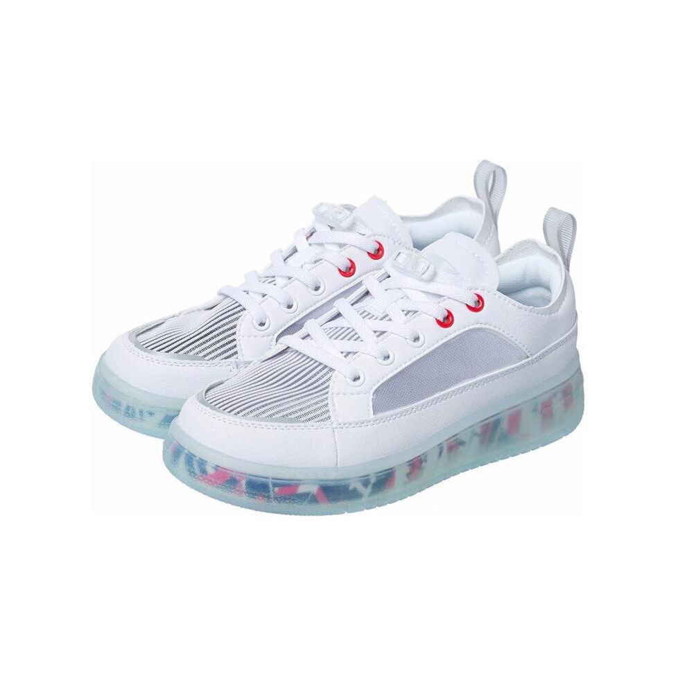 Li Ning Youth Yicai Series Casual Versatile Low-Top Kids Skate Shoes Kids Sneakers White YKCR082-3