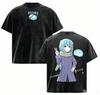 That Time I Got Reincarnated as a Slime Shion Vintage Washed Printed Loose Short Sleeve Unisex Fan T-shirt
