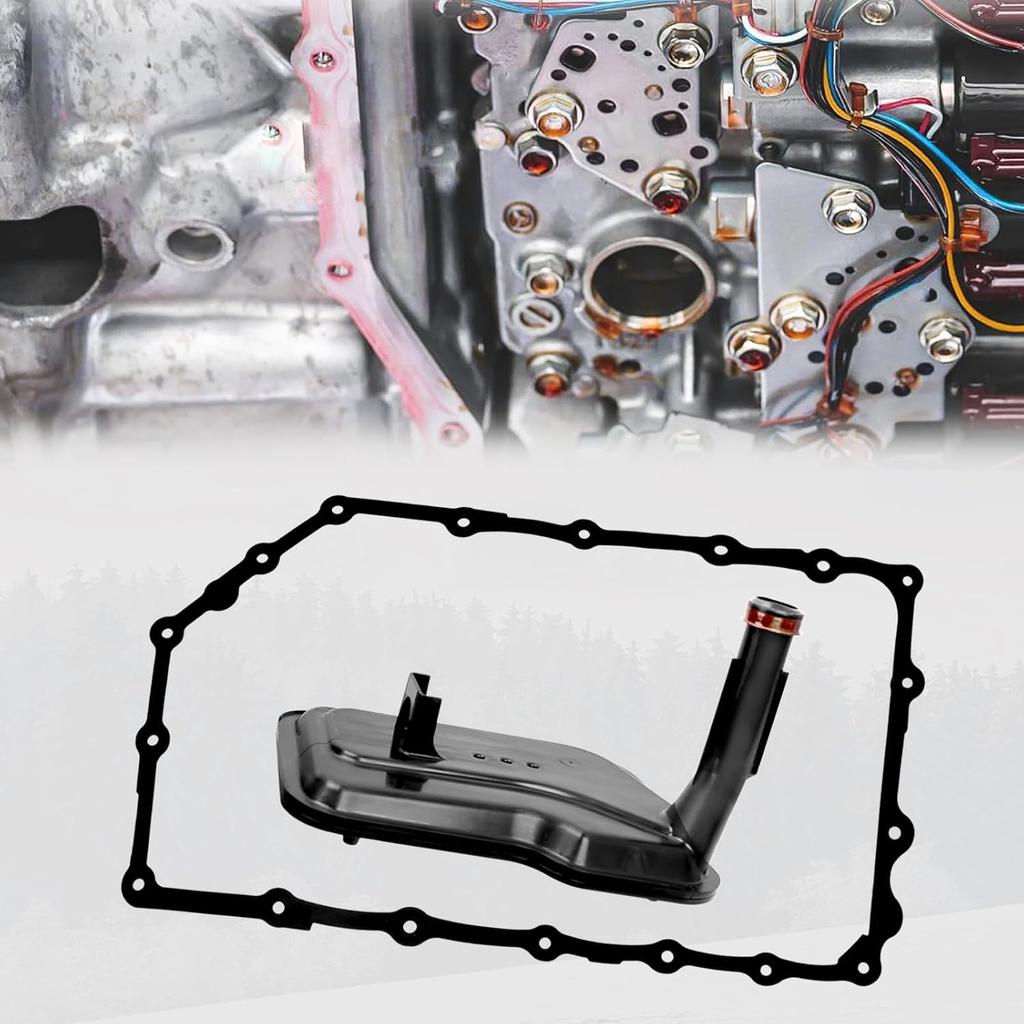 24236933 6L80E 6L90E Transmission Filter With Gasket Kit Compatible With Chevy Express Silverado 1500 2500 3500 Suburban GMC Savana Sierra Yukon CTS