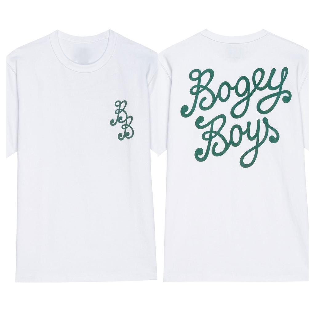 New Printed Tees The Bogey Boys T-Shirt Fashion Short-sleeved High Street Casual Loose Streetwear Men's and Women's Trend Tops