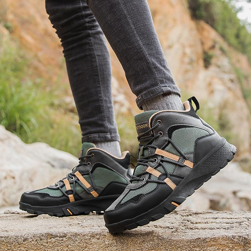 Men Adventure Outdoor Jungle Cross-country Hiking Shoes Desert Boots Over Sized