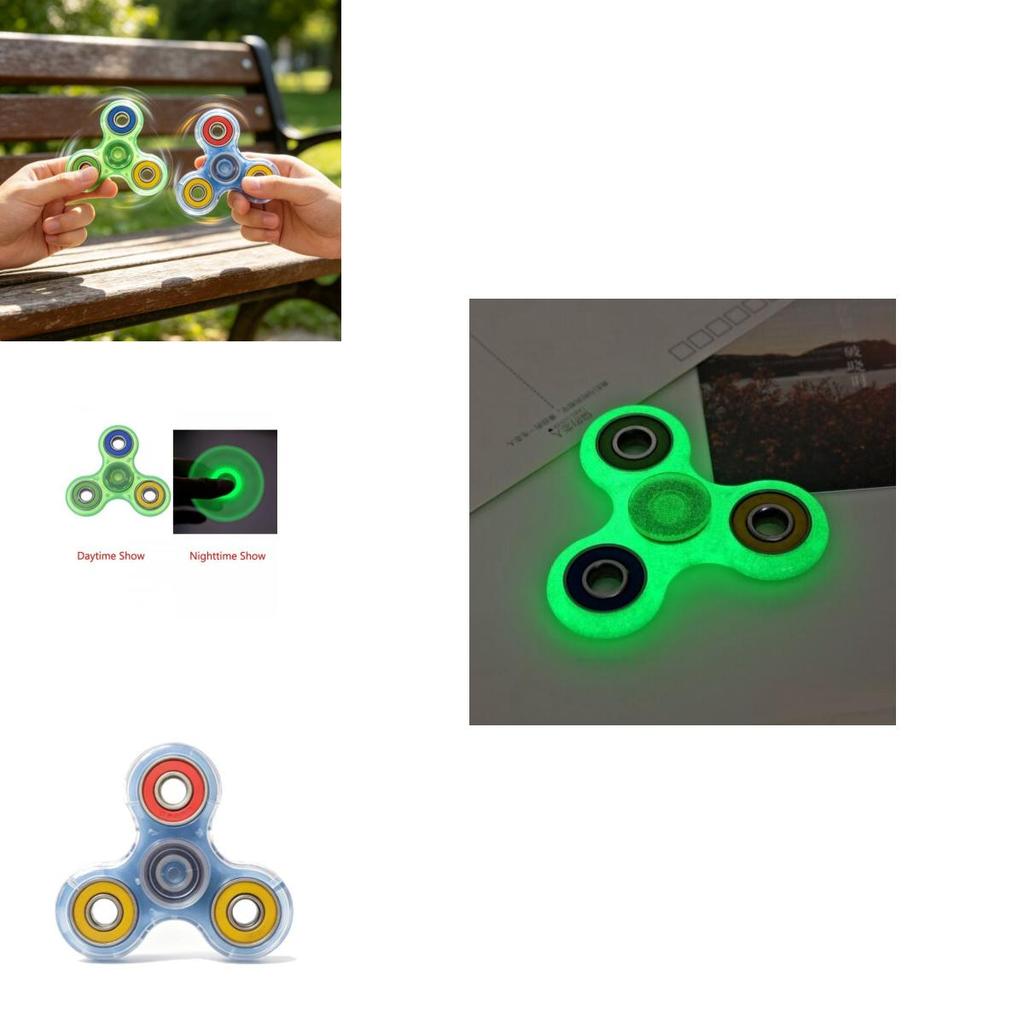 Kunststoff-Kreiselspielzeug mit Nachtlicht-Design für Hand-Auge-Koordination und Entspannung