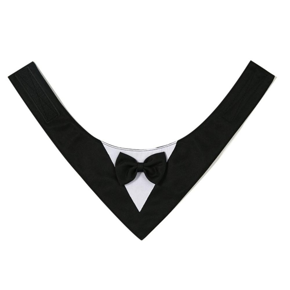 Pet Decoration Saliva Towel Dog Bow Tie Business Suit Fashion Pet Bandana Adjustable Elegant Cat Triangle Scarf Pet Parties