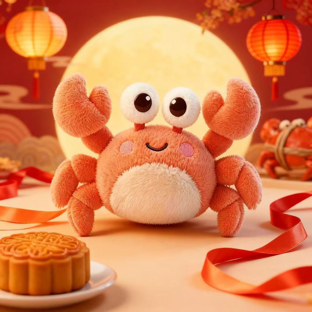 Jouet Crabe en Peluche Douce Avec Remplissage en Coton PP Pour un Lit Douillet et le Confort du Sommeil