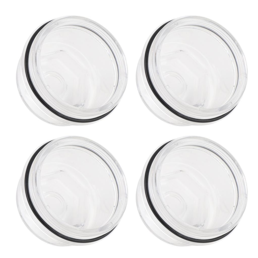 4 Set 3 3 4 Inch Oil Bath Dust Caps 12011 1 Trailer Axle Oil Cap Kit for Rockwell Axles 9 16K 3.75in 8 Threads