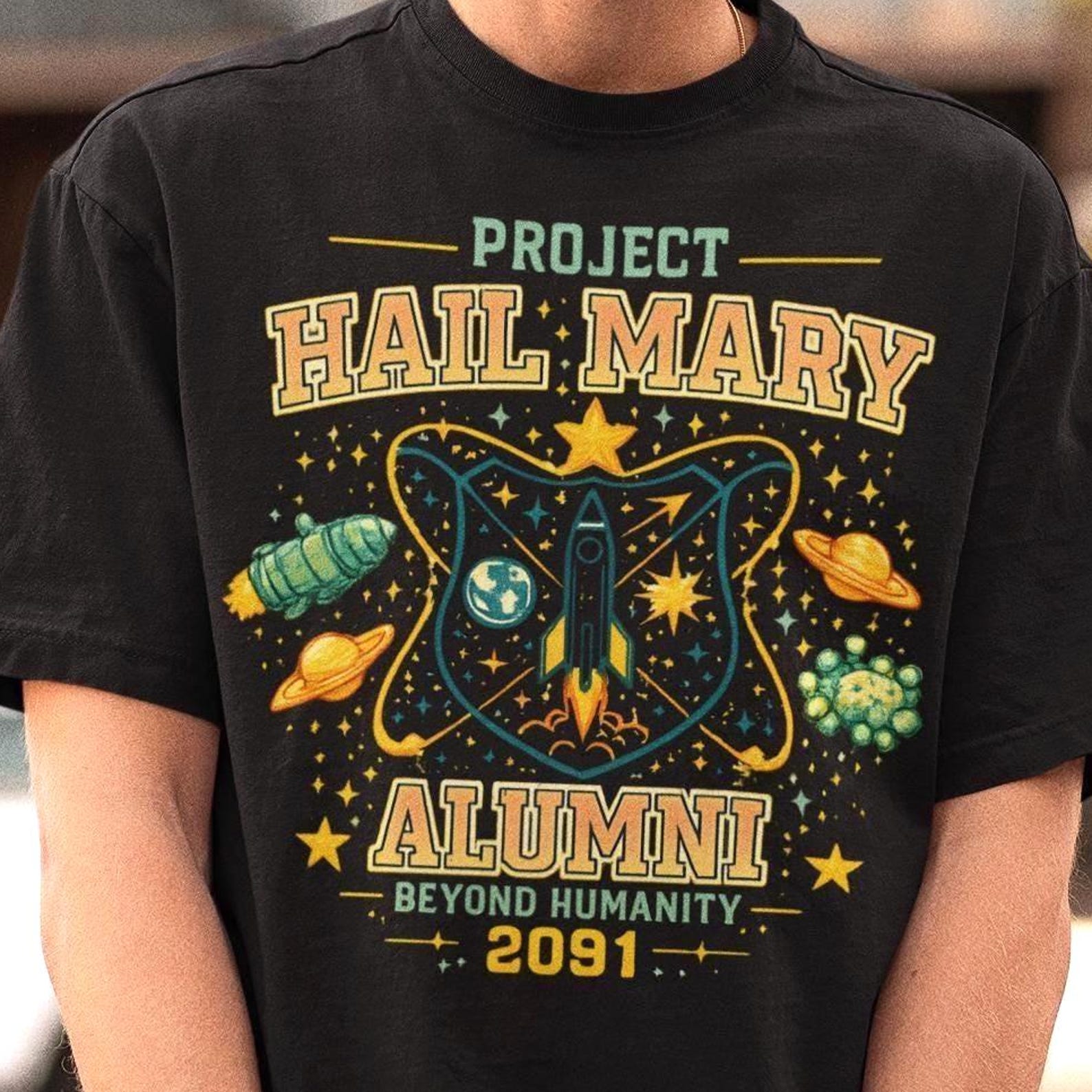 Project Hail Mary Shirt - Rocky Grace Tee,Jazz Hands S