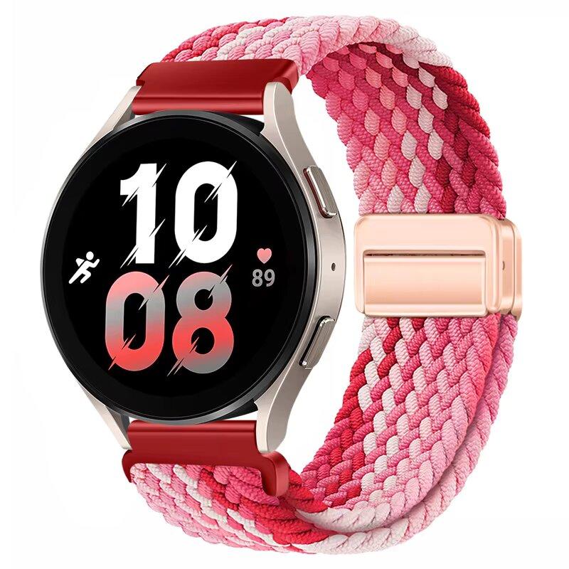 Weaves Nylon Loop Strap For Samsung Galaxy Watch8 40 44mm Magnetic Wristband For Galaxy Watch 8 Classic 46mm Band Sport Bracelet