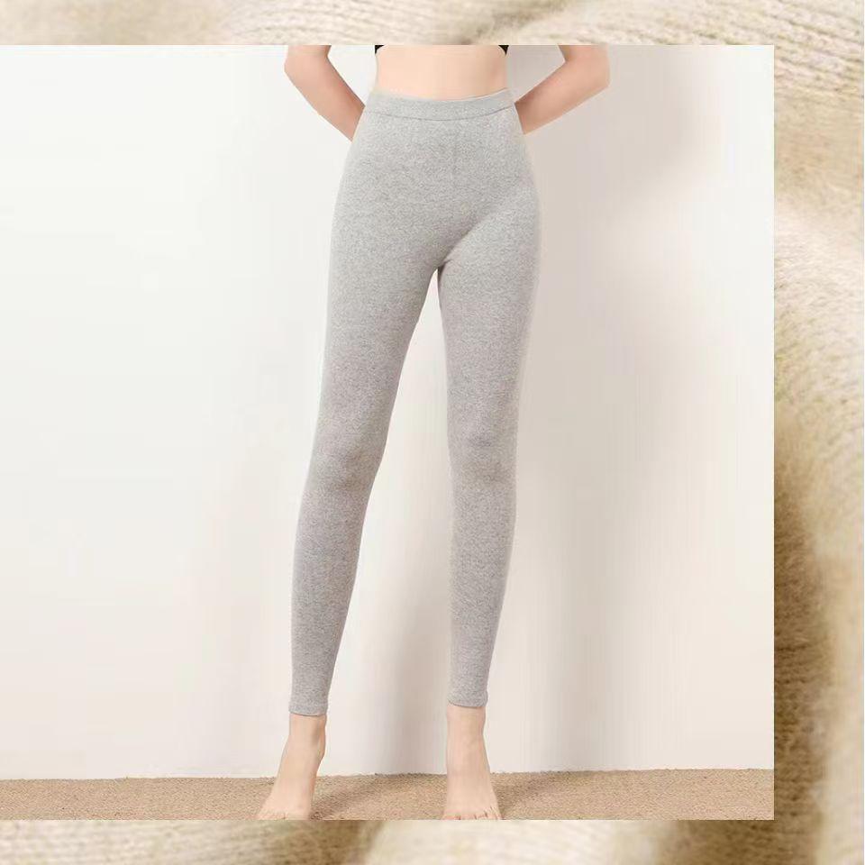 Ordos City Unisex Pure Cashmere Pants - Thick High Waist for Men, Thin Slimming Base for Women