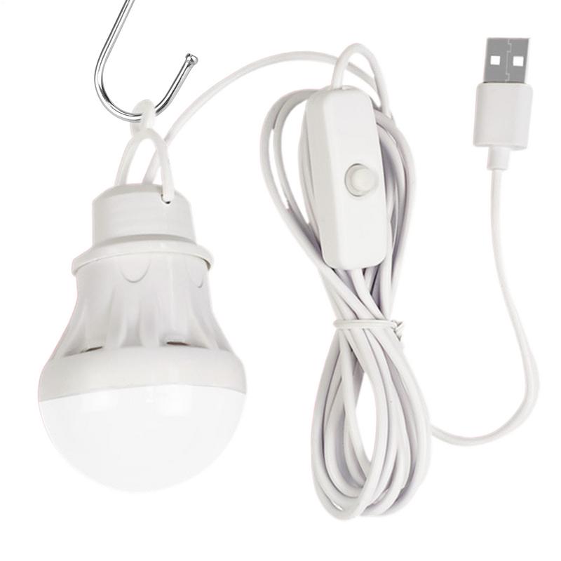 LED Light Bulb Tent Light Bulbs 5V USB Camping Lantern Tent Portable Garage Lamp For Reading Book Light For Outdoor Camping Tent