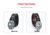 Men's Trendy Casual Cowhide Leather Belt with Alloy Smooth Buckle