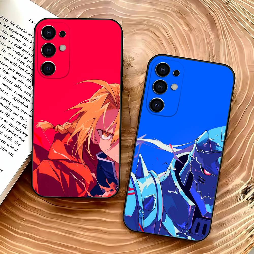 F-Fullmetal Anime A-Alchemist Phone Case For Samsung S25,S24,S21,S22,S23,S30,Ultra,S20,Plus,Soft Silicone Black Cover