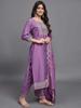 Conjunto de Kurta Pantalón Dupatta Bordado de Rayón para Mujer Top Túnica India Bollywood Traje Salwar