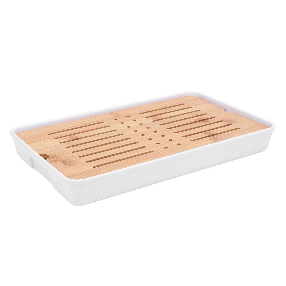 Bambusoideae Material Tea Serving Tray Water Storage Drainage Kung Fu Tea Tray For Bar Counter