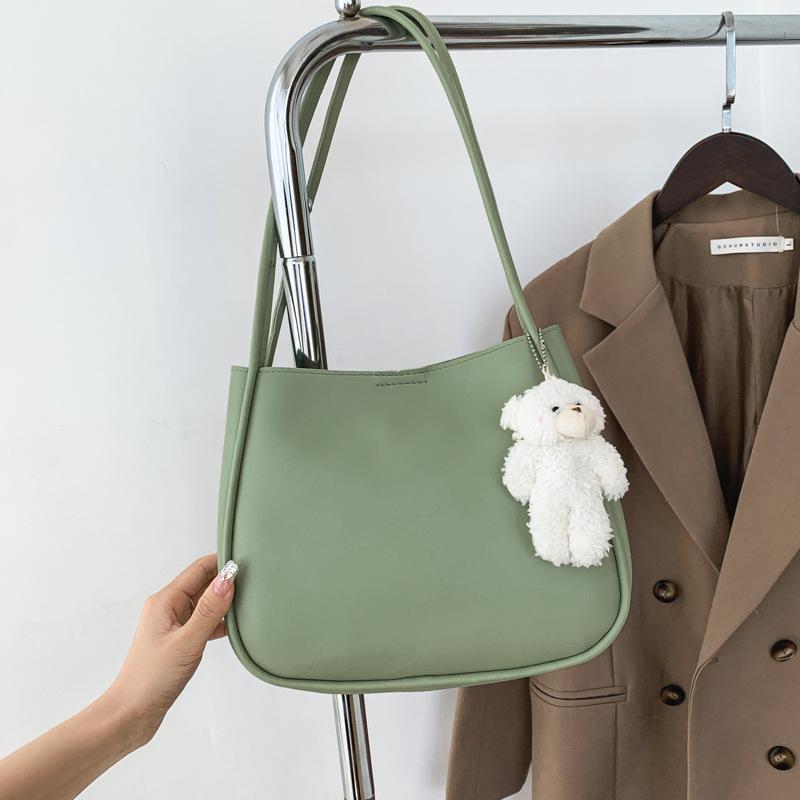 Internet Celebrity Large-capacity Soft Leather Bag Women's 2025 Summer New Foreign-style Texture Shoulder Underarm Bag Tote Bag Women's Bag