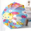 Usahana,Sanrio Automatic Folding Umbrella Simple 8 Rib Design, Bright Cartoon Pattern, Durable Iron Frame, Suitable For Travel, Outdoor, Bea