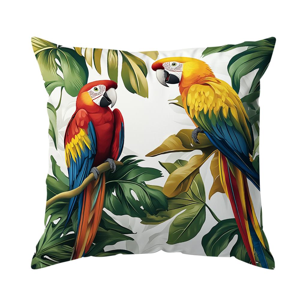 Home Decor Wild Animals In Tropical Jungle Pillow Covers Pattern Cushion Cover Suitable for Sofa Bedroom Car Pillow Cover