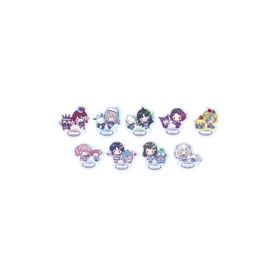 Girls Band Cry x Sanrio Characters 01 Mini Chara Design Acrylic Petit Stand Complete Set (9 pieces/box)