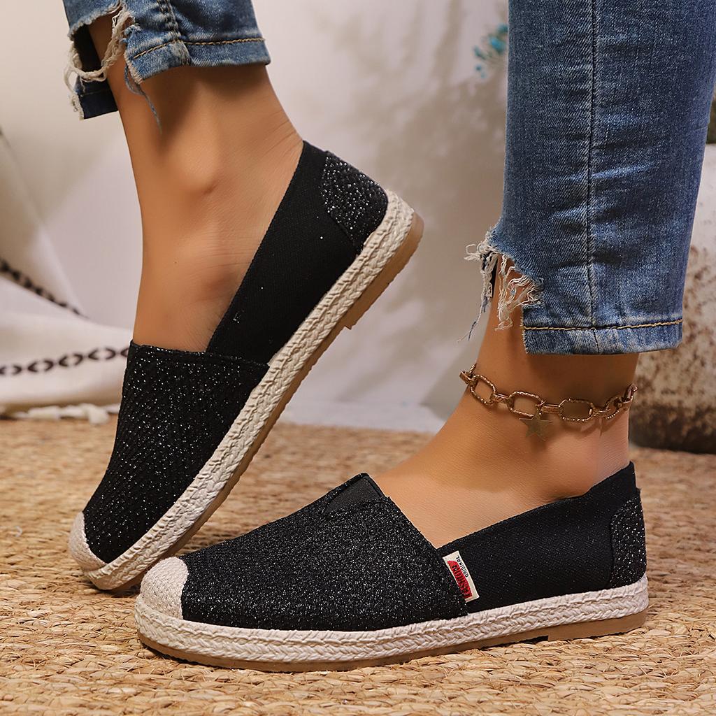 Women Flats Summer New Canvas Shoes Breathable Casual Loafers Slip-On Graffiti Espadrilles Flat Sneakers Women Zapatos De Mujer