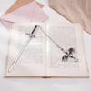 1Pc Dragon Sword Fantasy Bookmark,Gift for Readers Book Lover,Birthday Gift,Silver/Gold,Bookmark,Unique Gift,For Women Men Bookish