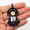 Dollhouse Vintage Wall Clock Dial Pointer Movable Miniatures Model Living Room Accessories Of Doll House Kids Pretend Play Toys