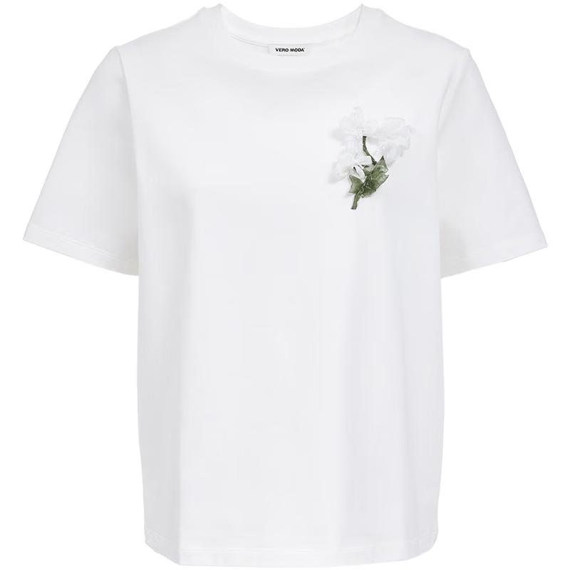 VERO MODA Women s 3D Floral Round Neck Sleeveless Top L