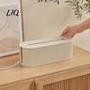Cord Management Solution Cable Box, with Cover, Power Strip And Electrical Wire Organizer Box Organizer, for Home Office Desktop