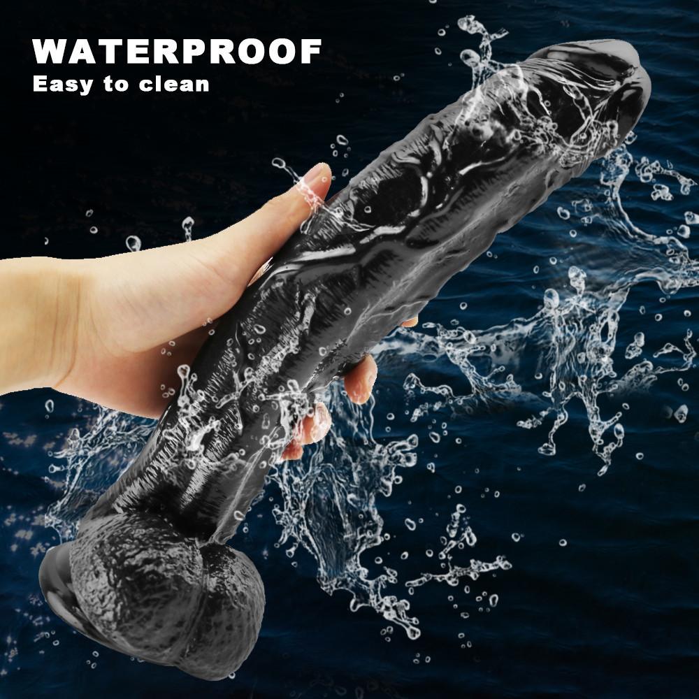 Black Huge Realistic  Dildo with Suction Cup Big Fake Dick Penis Butt Plug for Women Men Gay - Erotic Adult Sex Shop Toy