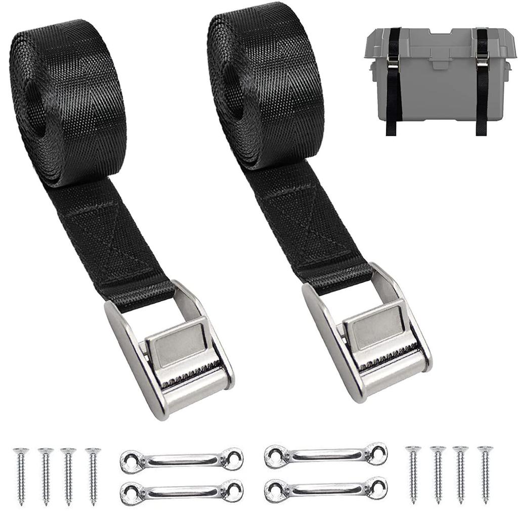 "Stainless Steel 304 Adjustable Tension Buckle and Binding Plate for Marine Yacht Accessories."